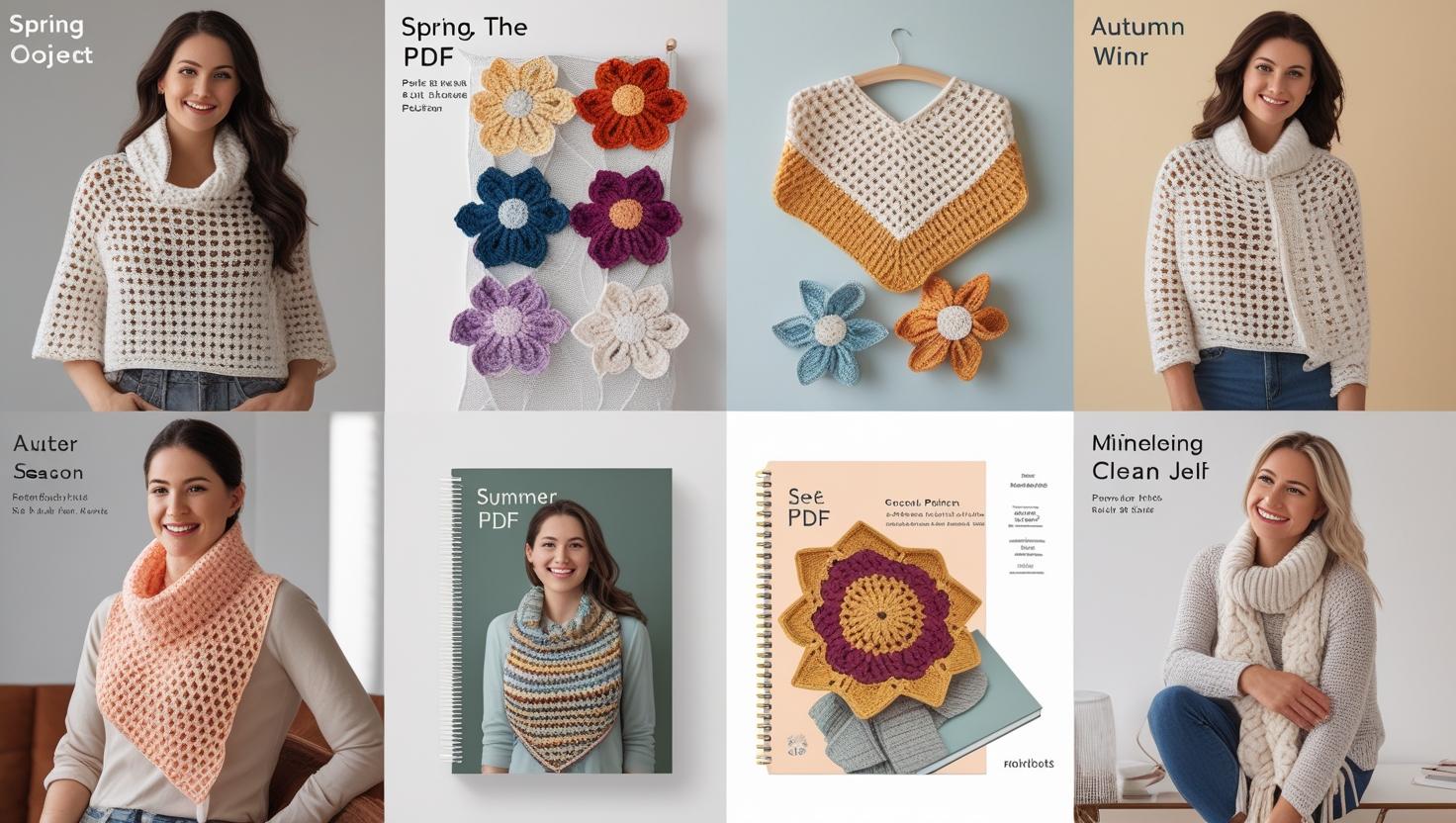 Crochet Patterns 4 Season: Versatile Patterns Bundle + Step by Step Guide